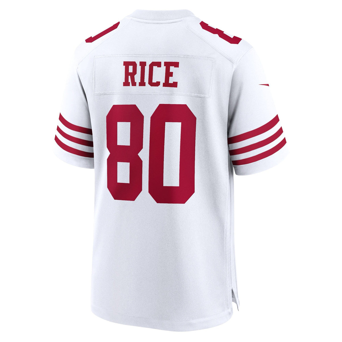 San Francisco 49ers Jerry Rice White Retired Player Game Football Jersey