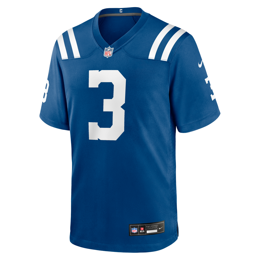 Indianapolis Colts Spencer Shrader Royal Team Game Football Jersey