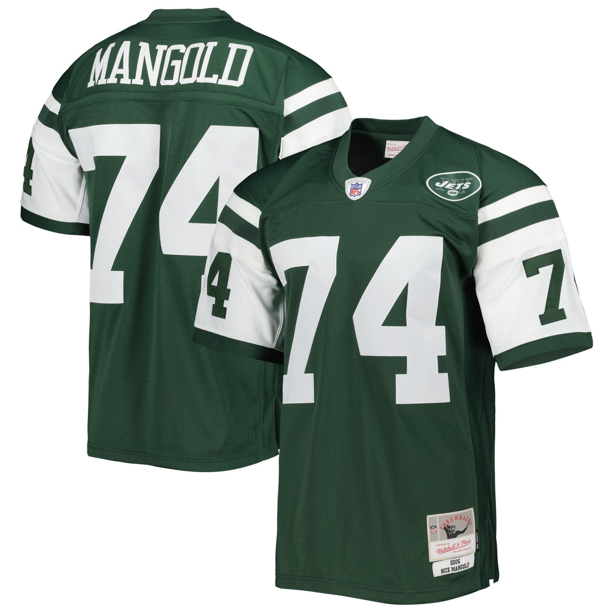 New York Jets Nick Mangold Green Legacy Replica Football Jersey