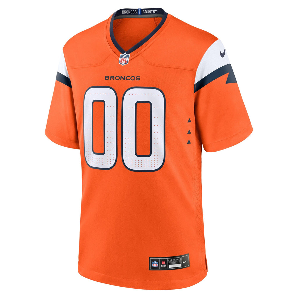 Denver Broncos Tyler Onyedim Orange Game Football Jersey
