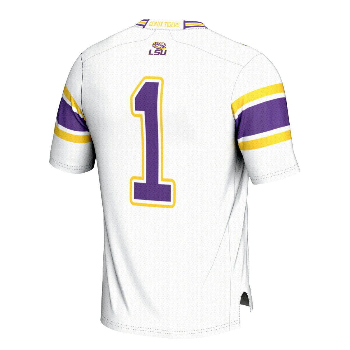 #1 LSU Tigers Football Jersey – White