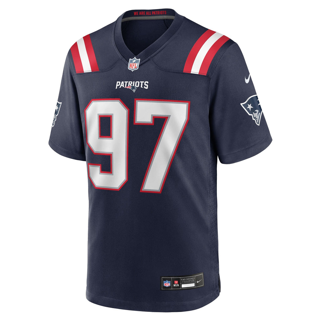 New England Patriots Milton Williams Navy Game Player Football Jersey