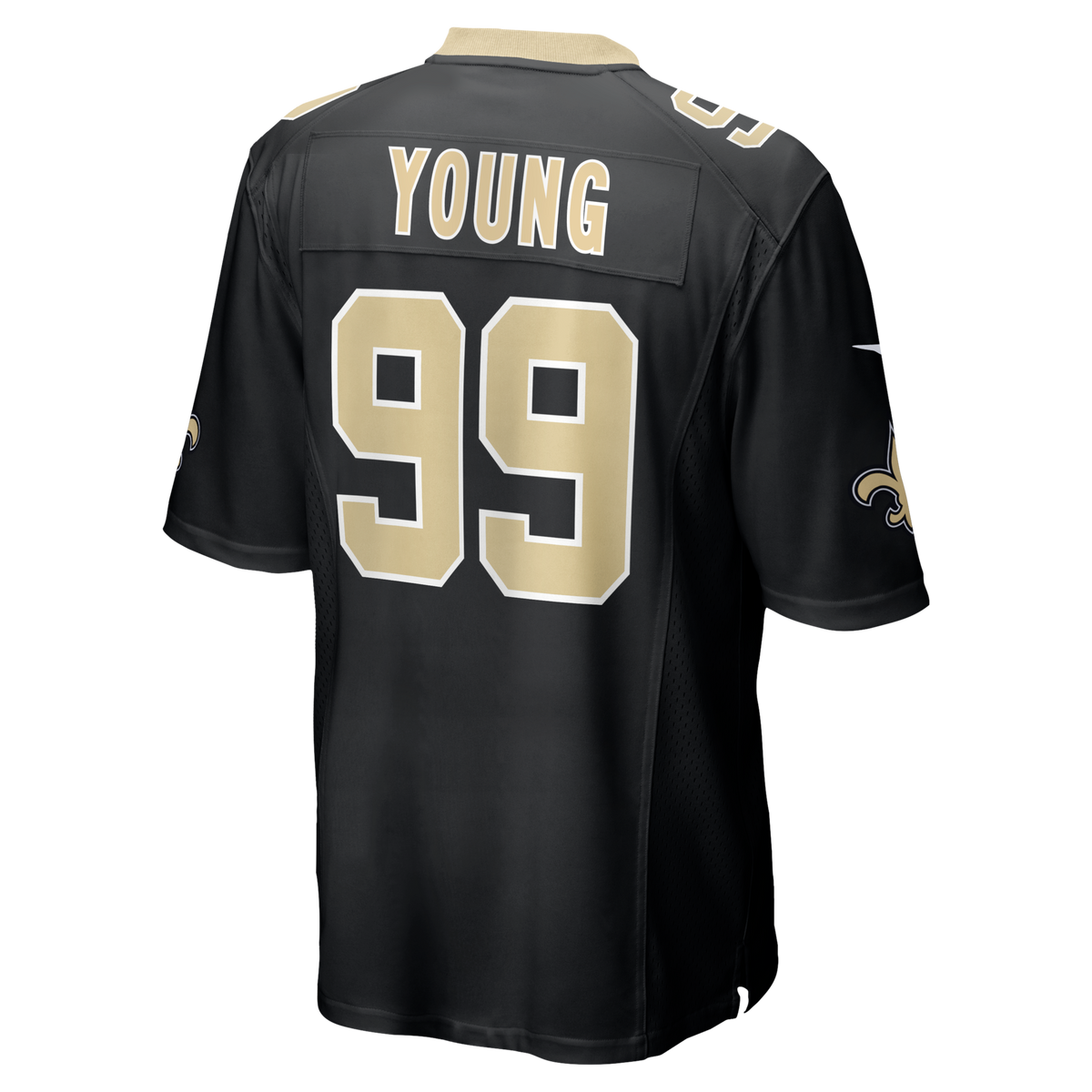New Orleans Saints Chase Young Black Game Football Jersey
