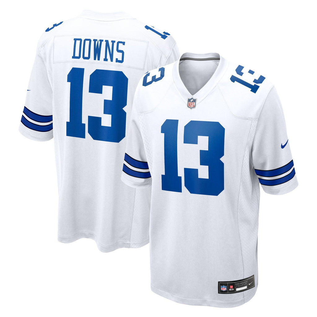 Dallas Cowboys Caleb Downs White Game Football Jersey