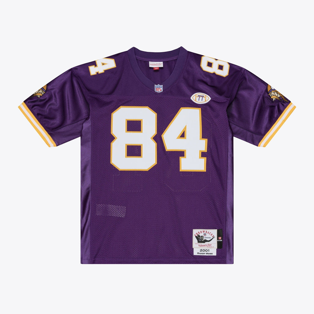 Minnesota Vikings Randy Moss Purple 2001 Throwback Football Jersey