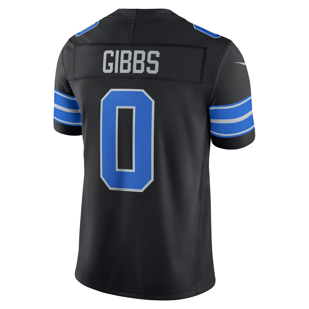 Detroit Lions Jahmyr Gibbs Black Alternate Vapor F.U.S.E. Stitched Limited Football Jersey