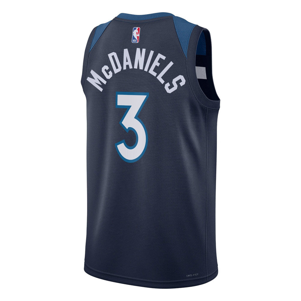 Minnesota Timberwolves Icon Edition Swingman Jersey - Navy - Jaden McDaniels