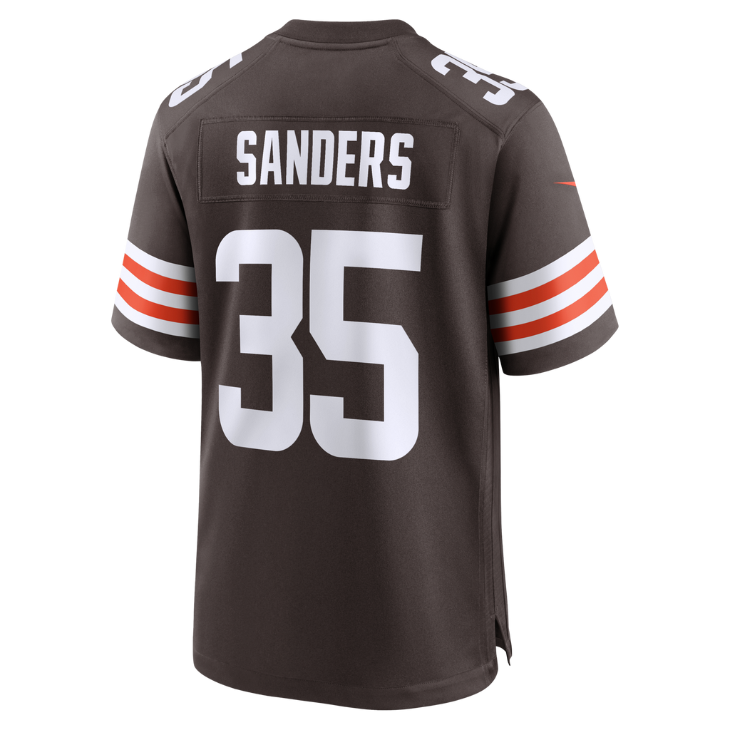 Cleveland Browns Raheim Sanders Brown Team Game Football Jersey