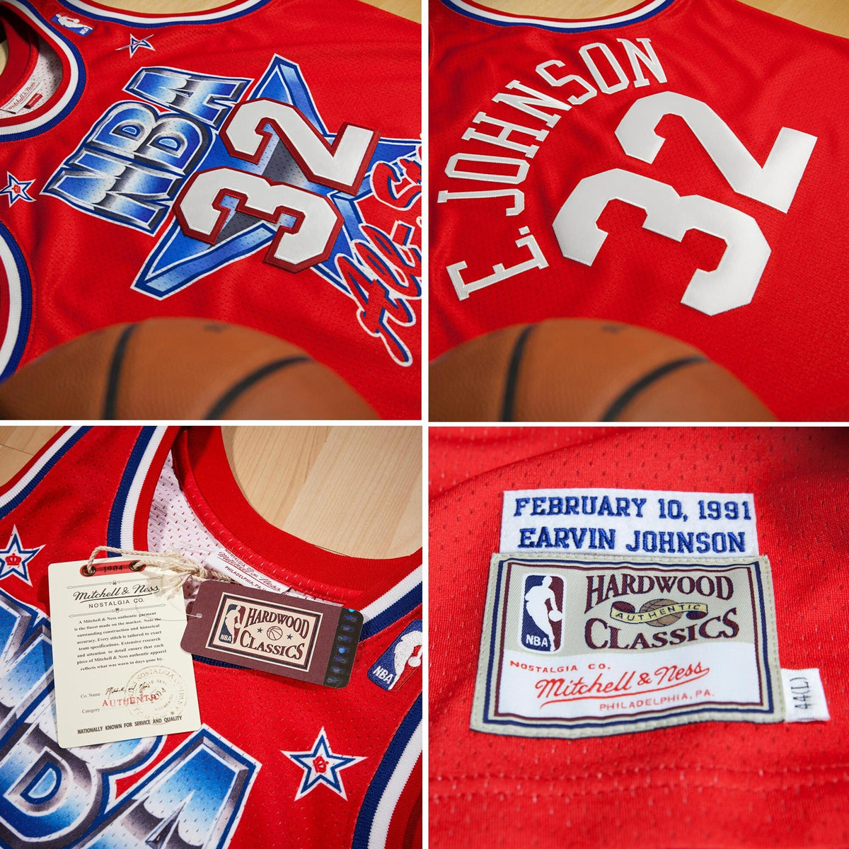 Magic Johnson NBA All-Star West 1991 x Scarlett Jersey