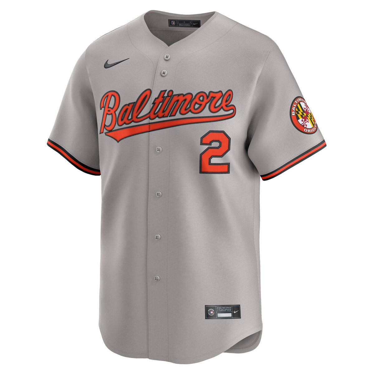 Baltimore Orioles Gunnar Henderson Gray Road Limited Player Baseball Jersey