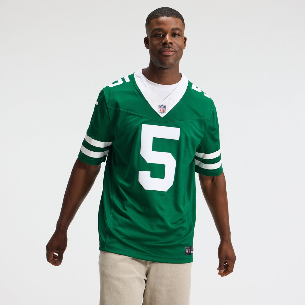 New York Jets Garrett Wilson Legacy Green Team Vapor F.U.S.E. Stitched Limited Football Jersey