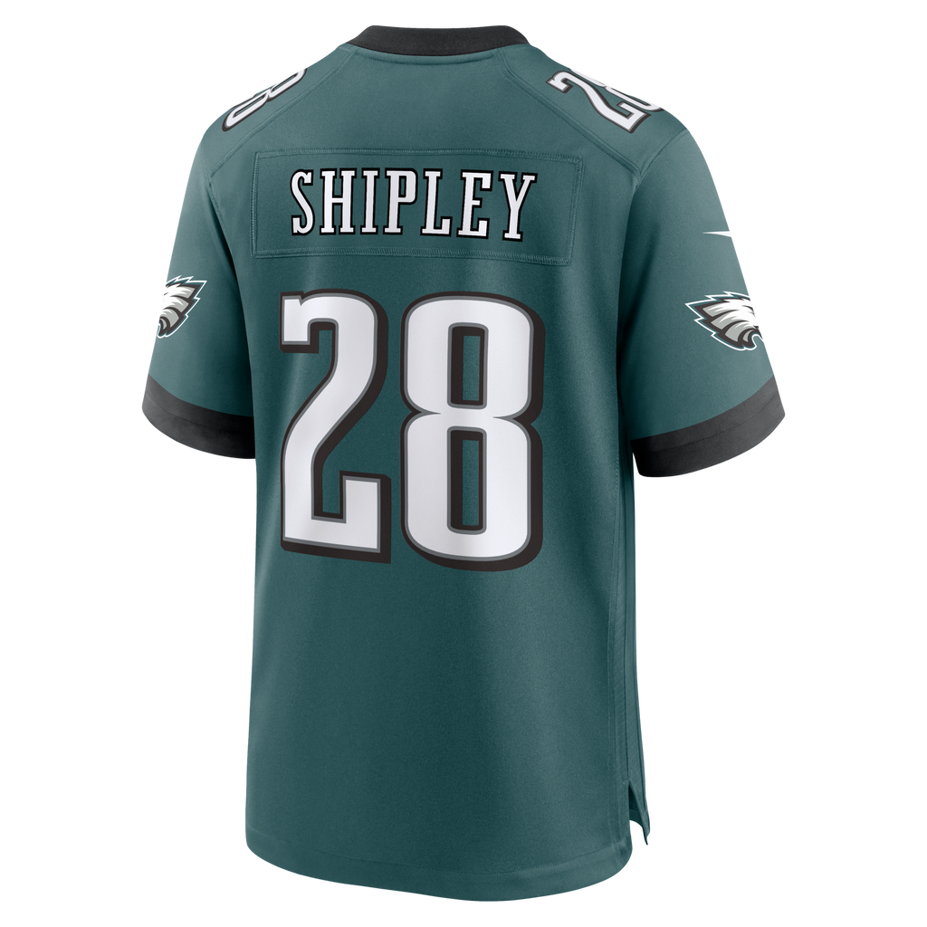 Philadelphia Eagles Will Shipley Midnight Green Team Game Football Jersey