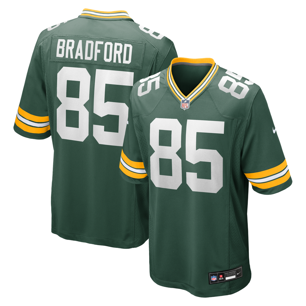 Green Bay Packers Corey Bradford Green Retired Player Football Jersey