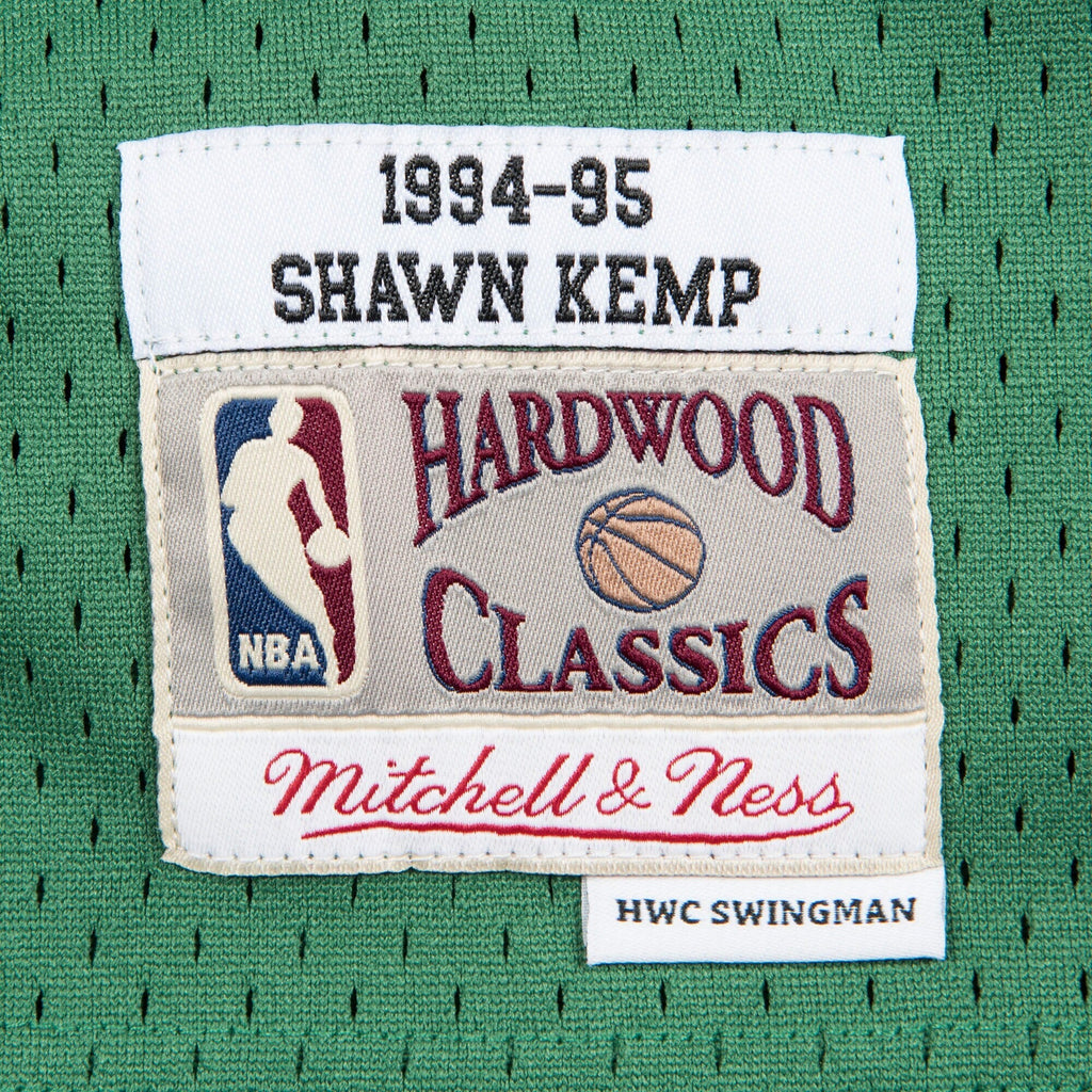 Seattle Supersonics Shawn Kemp Hardwood Classics Road Swingman Jersey