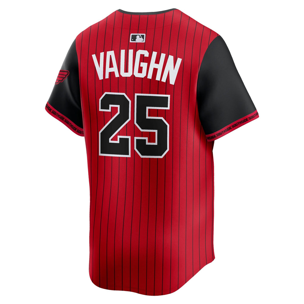 Chicago White Sox Andrew Vaughn Red/Black 2025 City Connect Limited Player Baseball Jersey