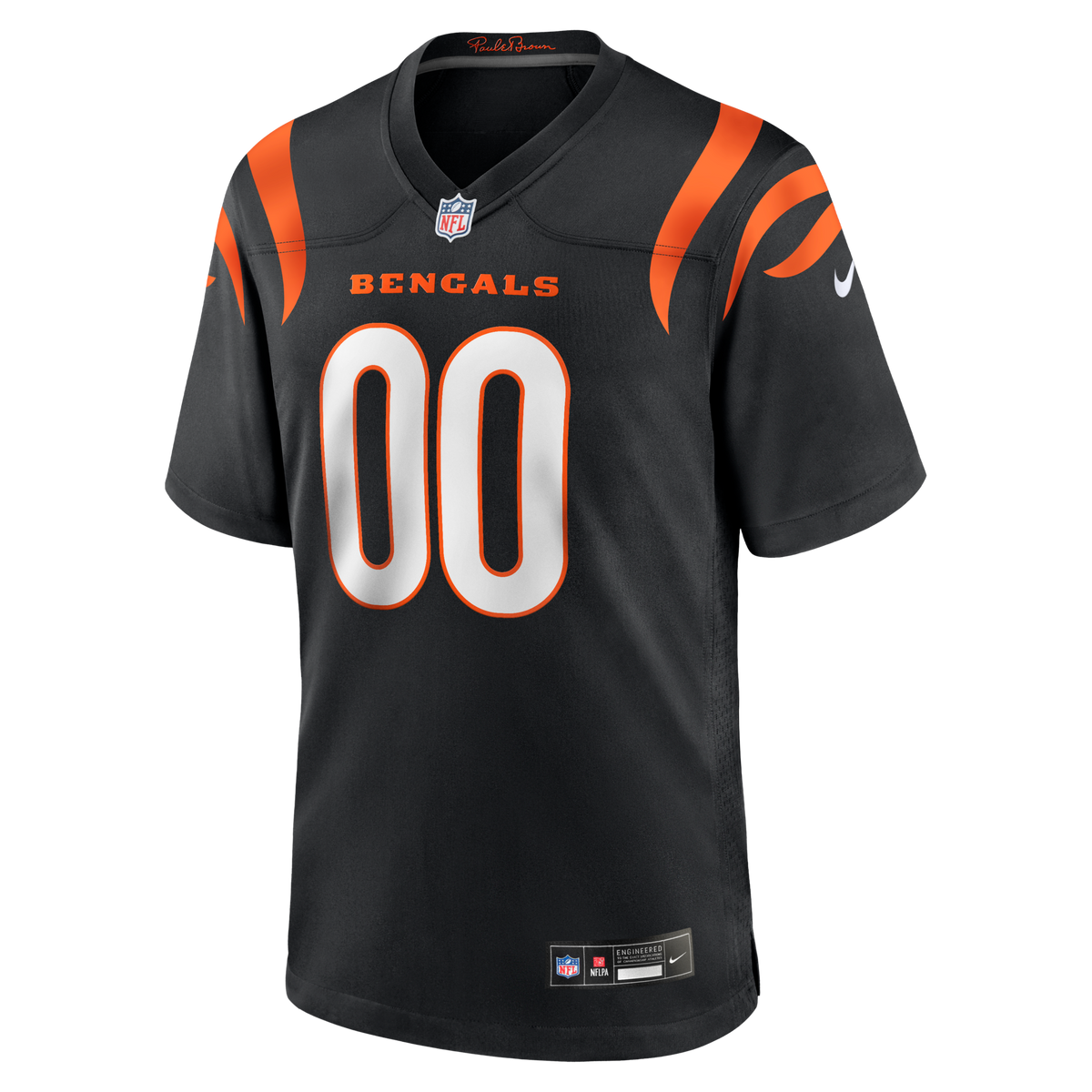 Cincinnati Bengals Black Game Custom Football Jersey
