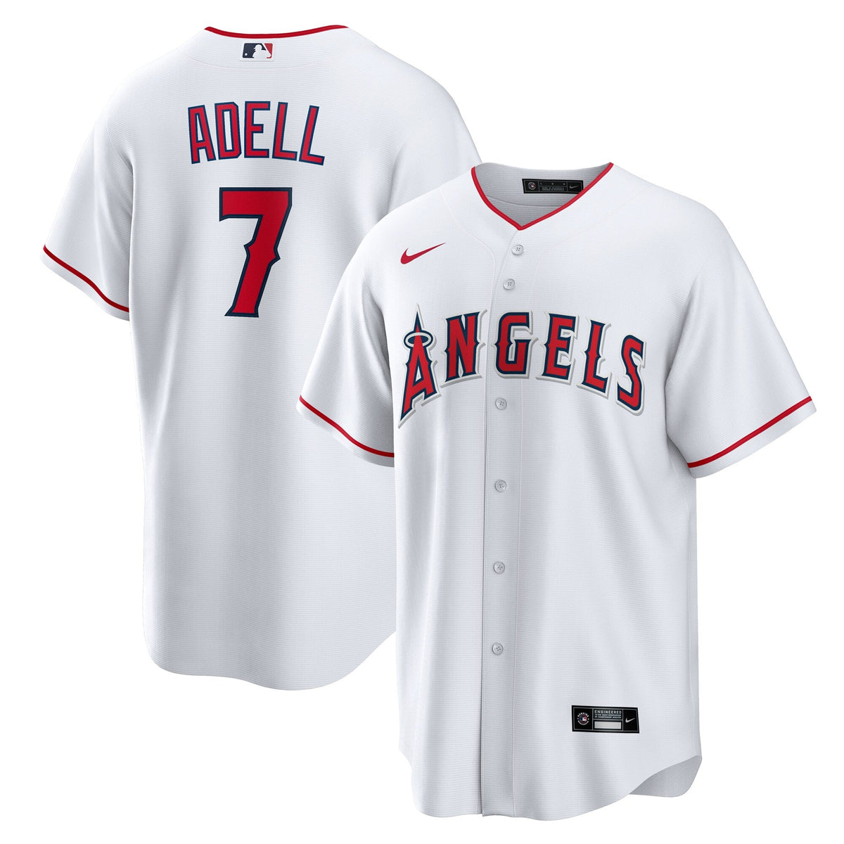 Los Angeles Angels Jo Adell White Home Replica Baseball Jersey