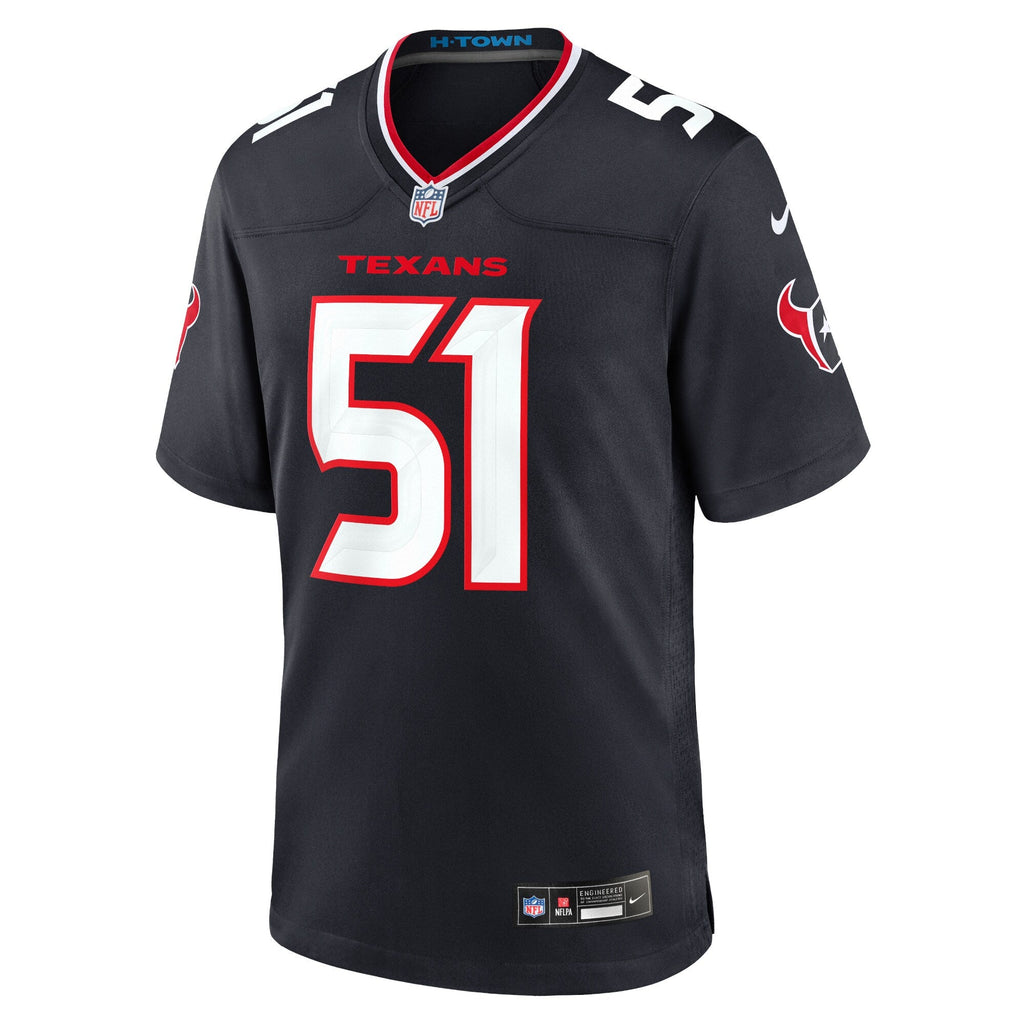 Houston Texans Will Anderson Jr. Navy Game Football Jersey