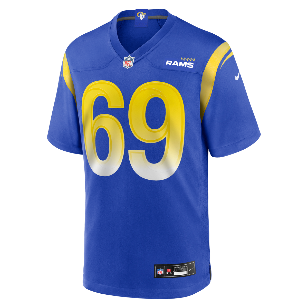 Los Angeles Rams Kevin Dotson Royal Game Football Jersey