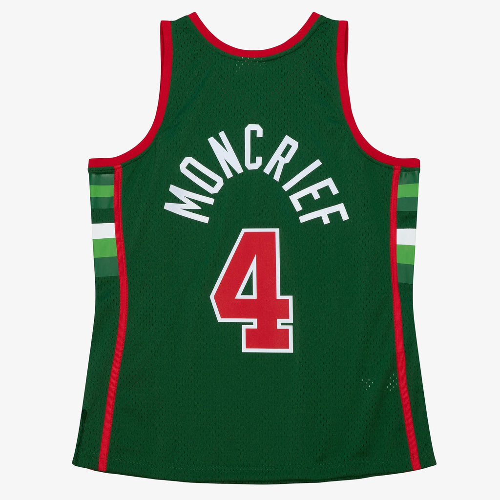 Milwaukee Bucks Sidney Moncrief 1983 Dark Jersey - Burgundy/Green
