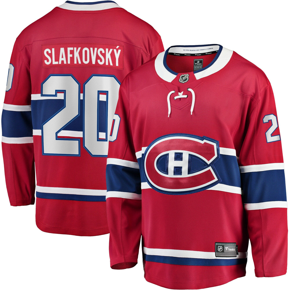 Montreal Canadiens Juraj Slafkovsky Red Breakaway Hockey Jersey