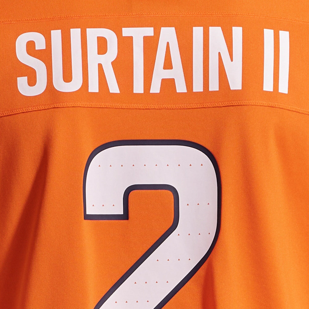 Denver Broncos Patrick Surtain II Orange Team Game Football Jersey