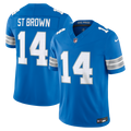 Detroit Lions Amon-Ra St. Brown Blue Team Vapor F.U.S.E. Stitched Limited Football Jersey