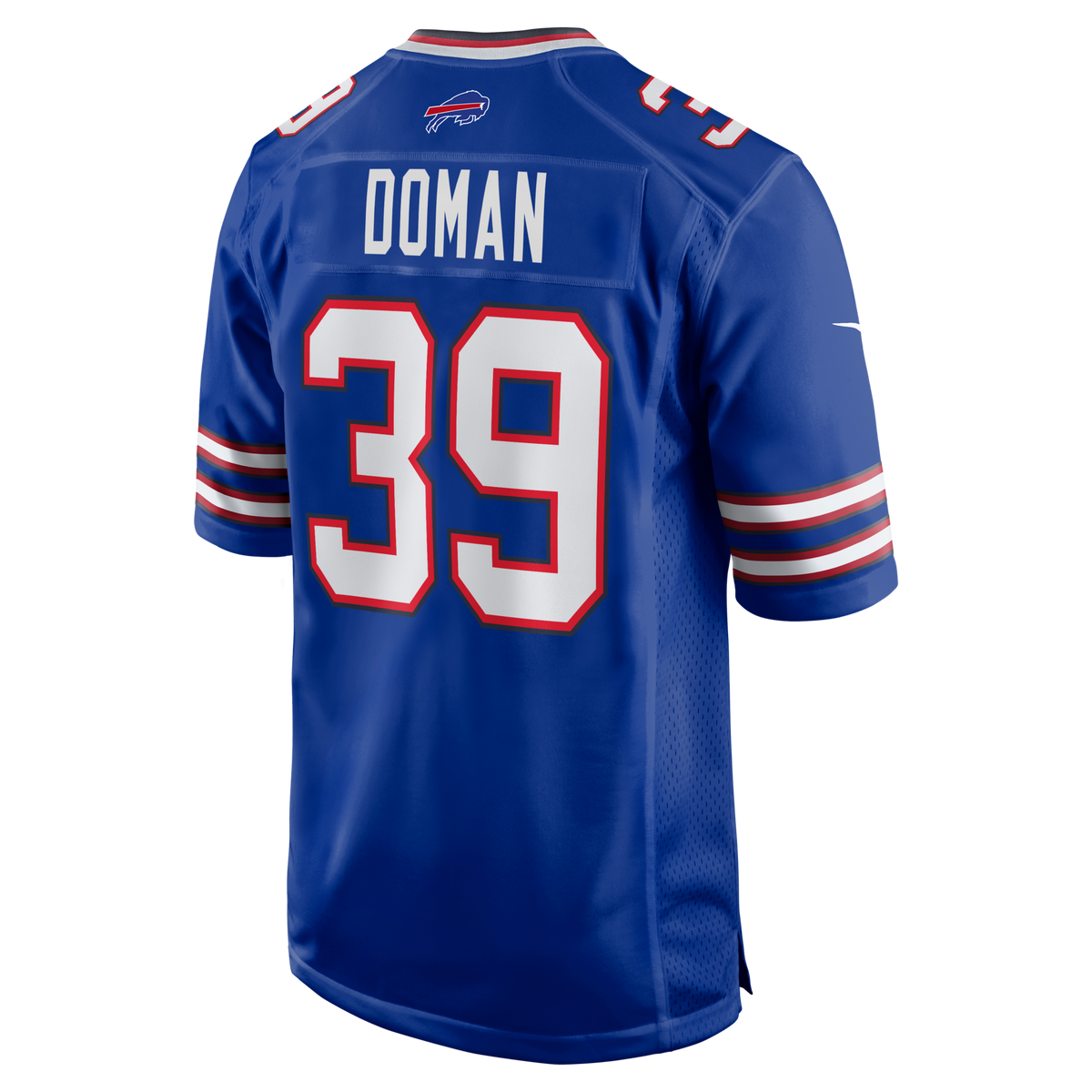 Buffalo Bills Tommy Doman Royal Team Game Football Jersey