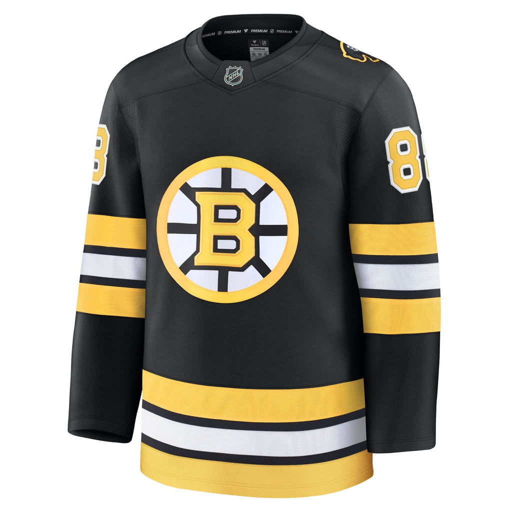 Boston Bruins David Pastrnak Black Home Premium Player Jersey