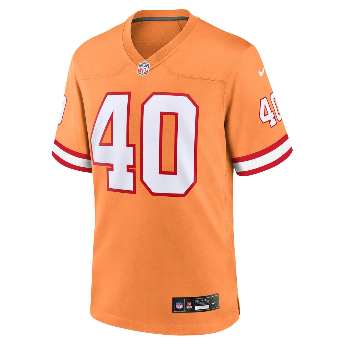 Tampa Bay Buccaneers Mike Alstott Orange Throwback Game Football Jersey