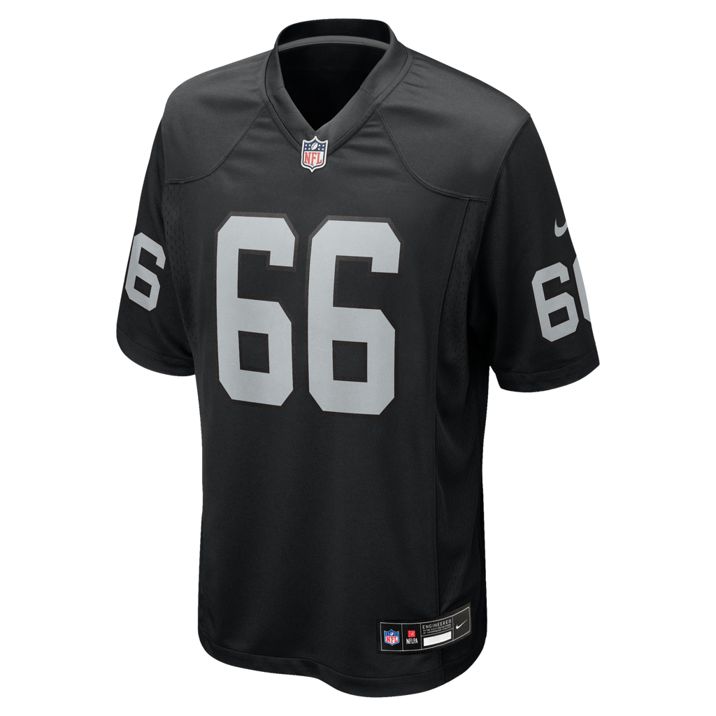 Las Vegas Raiders Dylan Parham Black Game Player Football Jersey