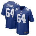 New York Giants Aaron Stinnie Royal Team Game Football Jersey