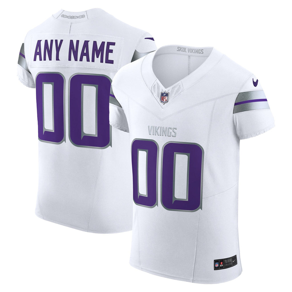 Minnesota Vikings White Vapor F.U.S.E. Elite Custom Football Jersey