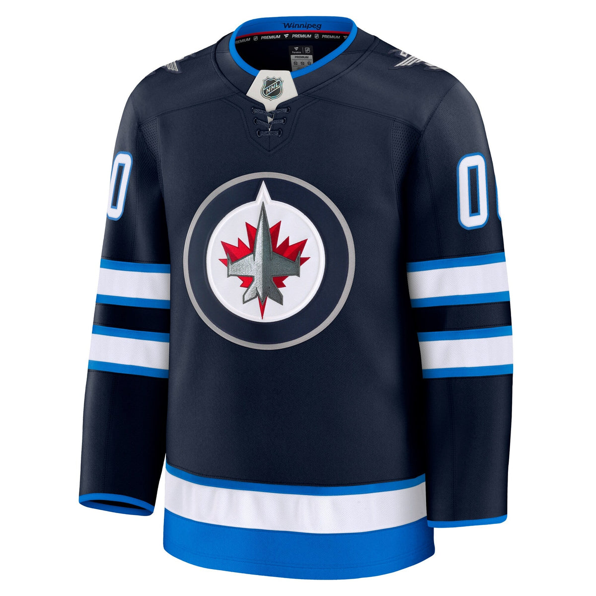 Winnipeg Jets Navy Home Premium Custom Jersey