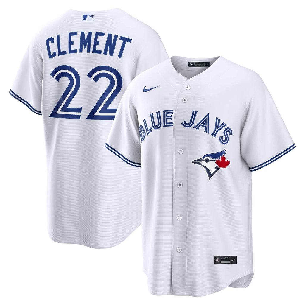 Toronto Blue Jays Ernie Clement White Home Replica Baseball Jersey