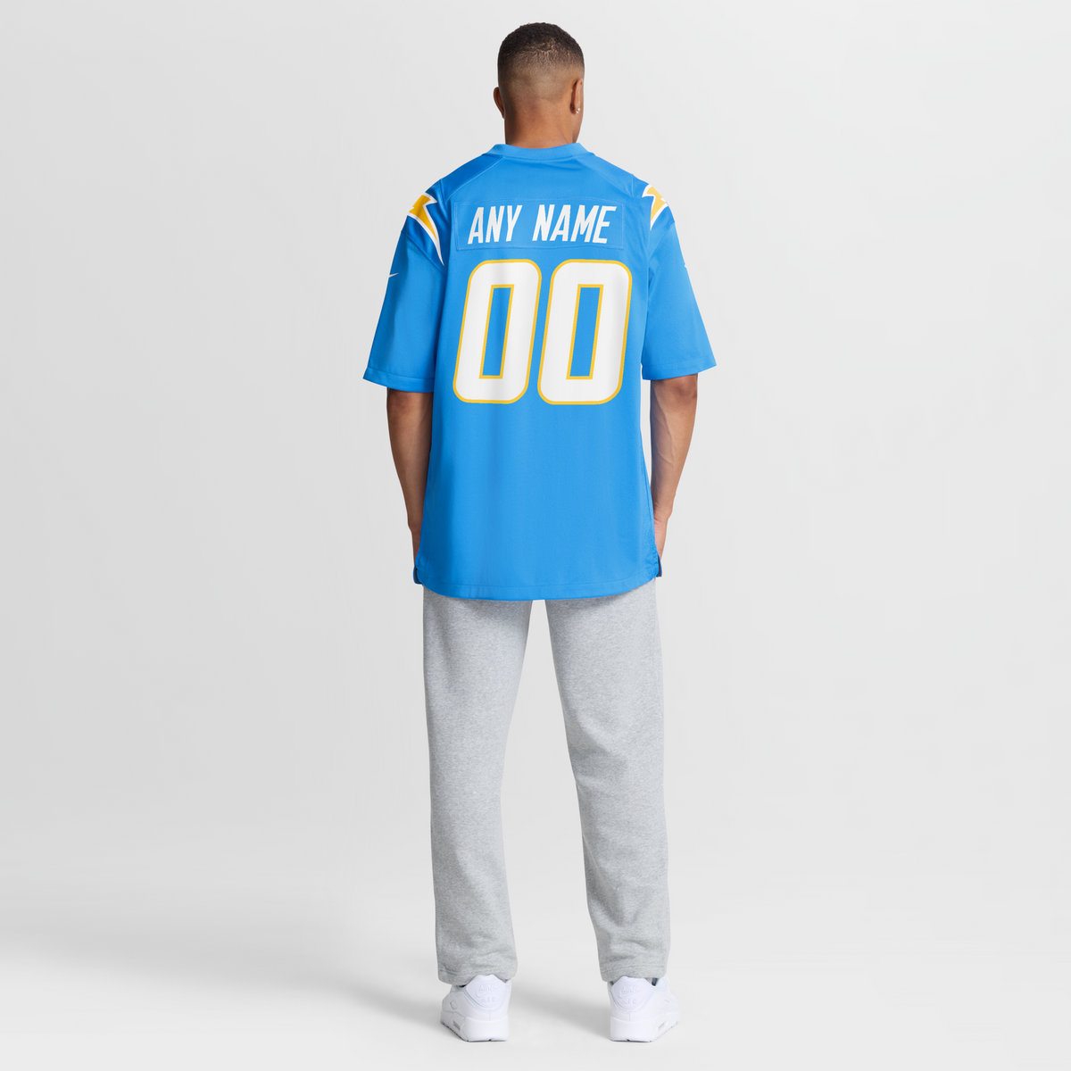 Los Angeles Chargers Powder Blue Custom Game Football Jersey