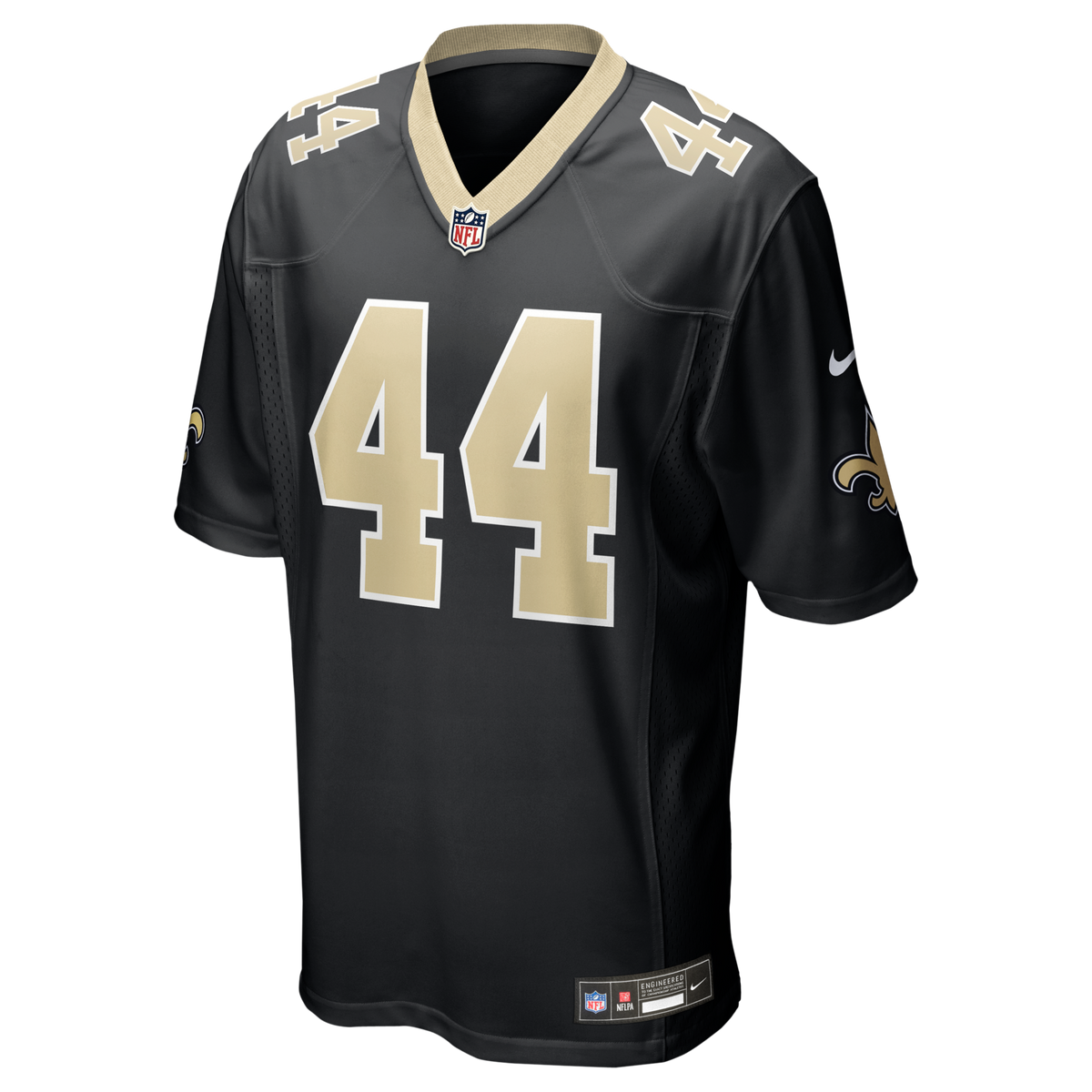 New Orleans Saints Isaiah Stalbird Black Team Game Football Jersey