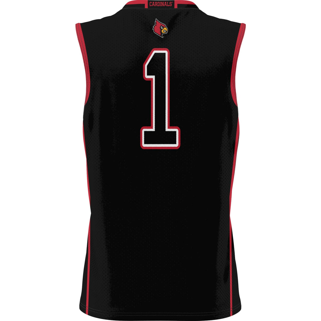 #1 Black Louisville Cardinals Lightweight Basketball Jersey