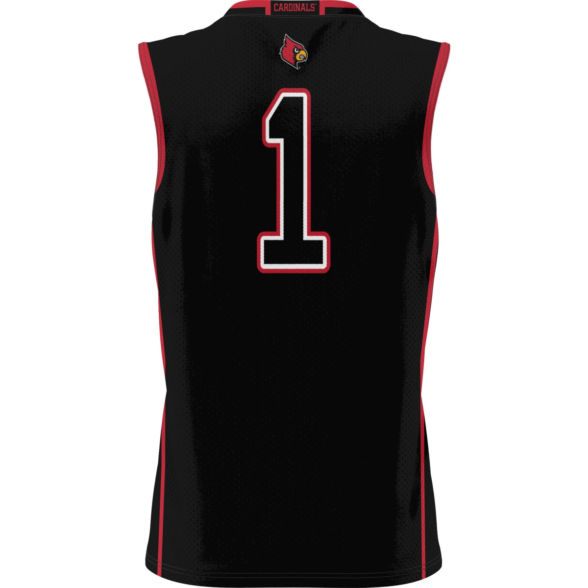 #1 Black Louisville Cardinals Lightweight Basketball Jersey