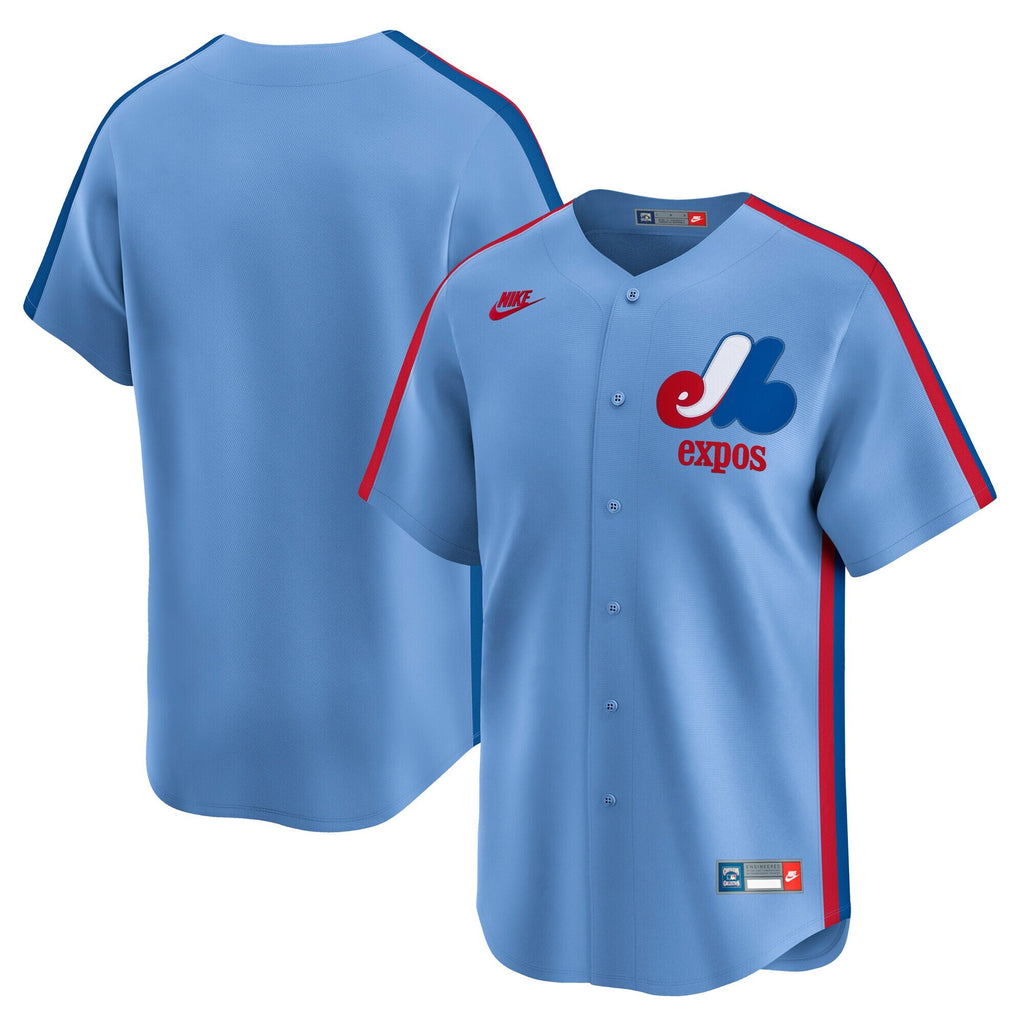 Montreal Expos Light Blue Cooperstown Collection Limited Baseball Jersey