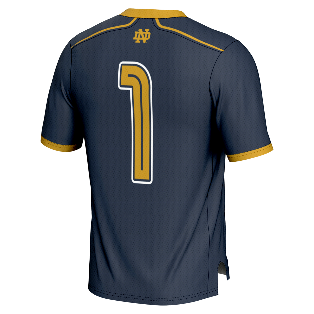 #1 Notre Dame Fighting Irish Lightweight Lacrosse Fashion Jersey - Navy