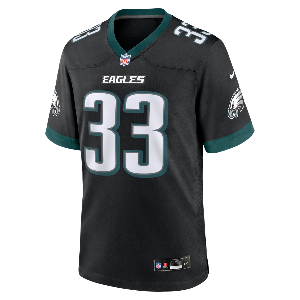 Philadelphia Eagles Cooper DeJean Black Alternate Game Football Jersey