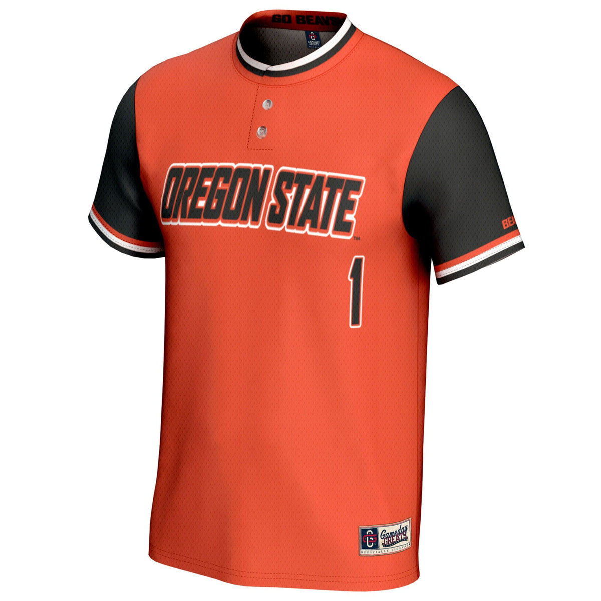 #1 Oregon State Beavers Softball Fashion Jersey - Orange