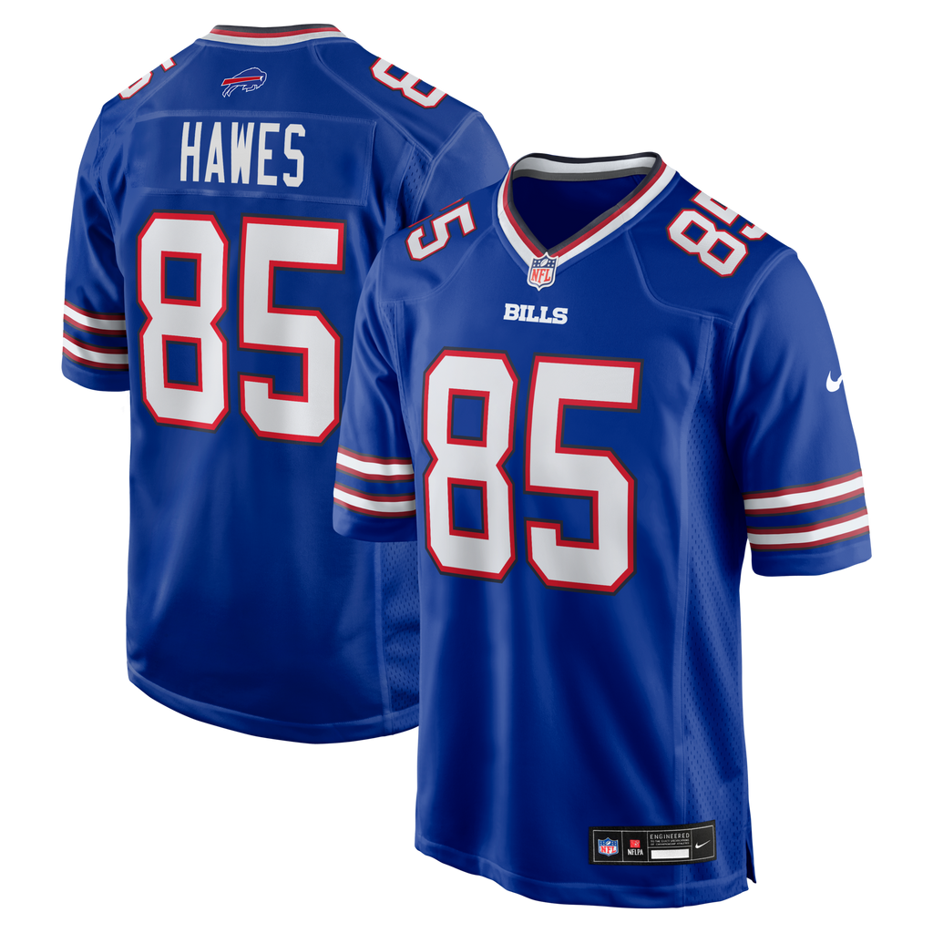 Buffalo Bills Jackson Hawes Royal Team Game Football Jersey
