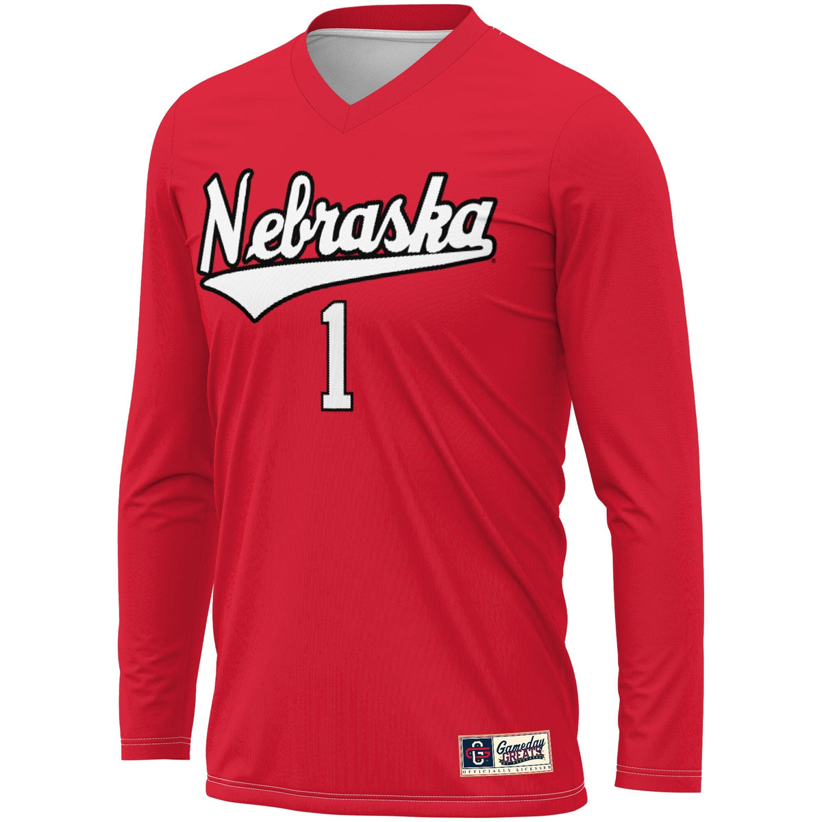 #1 Nebraska Huskers Lightweight Volleyball Jersey - Scarlet