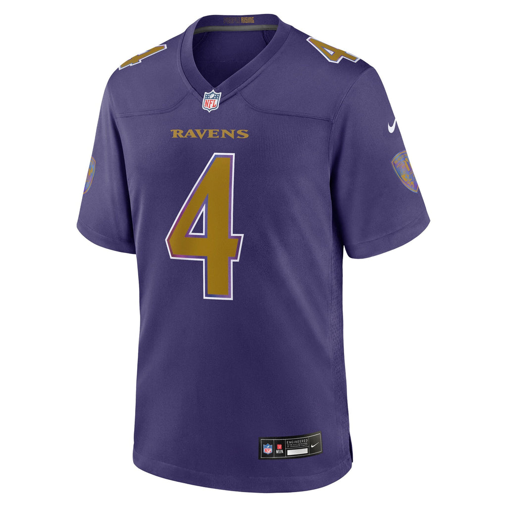 Baltimore Ravens Zay Flowers Purple Alternate Game Football Jersey