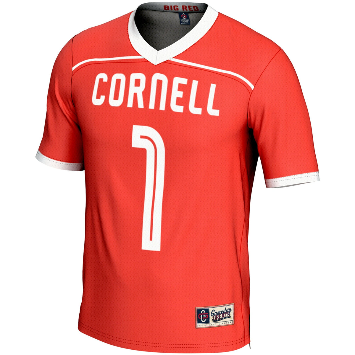 #1 Cornell Big Red Lightweight Lacrosse Jersey - Red