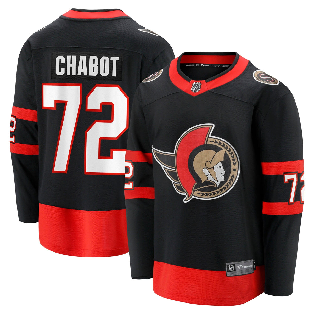 Ottawa Senators Thomas Chabot Black Home Breakaway Hockey Jersey