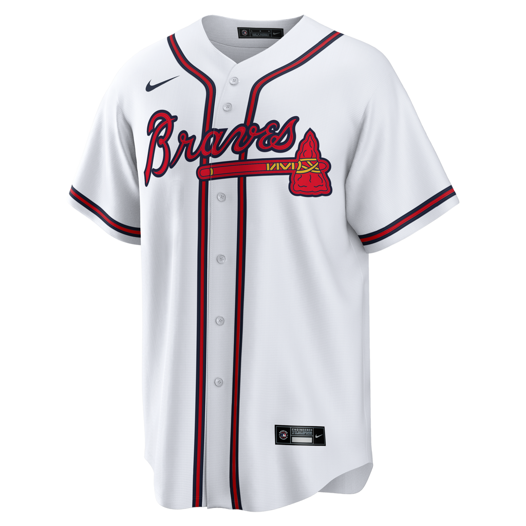 Atlanta Braves White Home Big & Tall Replica Baseball Jersey