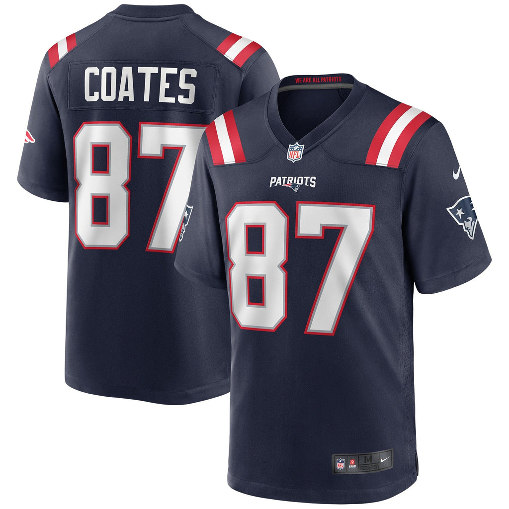 New England Patriots Ben Coates Navy Game Retired Player Football Jersey